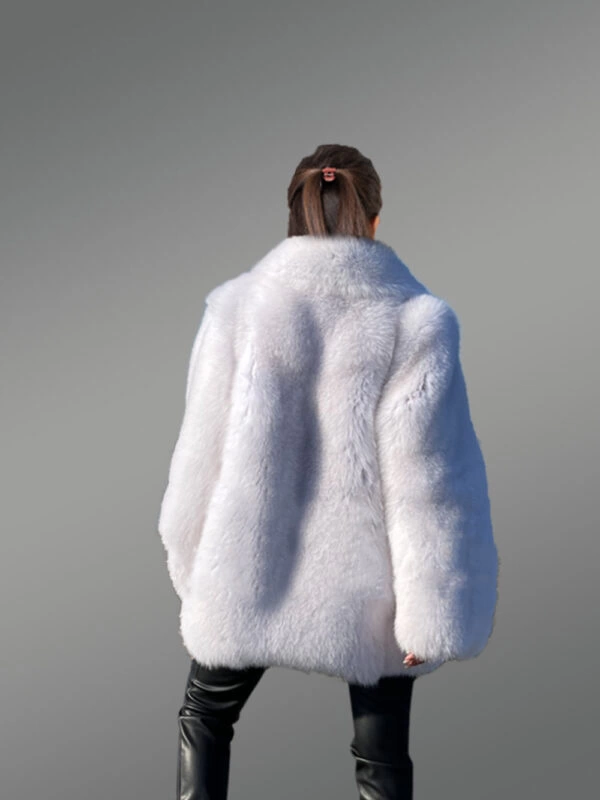 Long overcoat in Fox Fur - Image 10