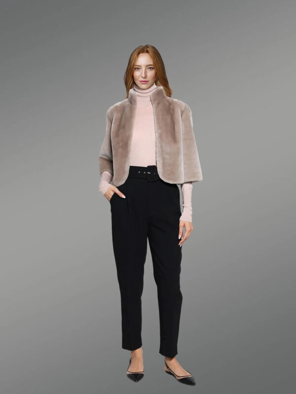 Shearling Crop Jacket