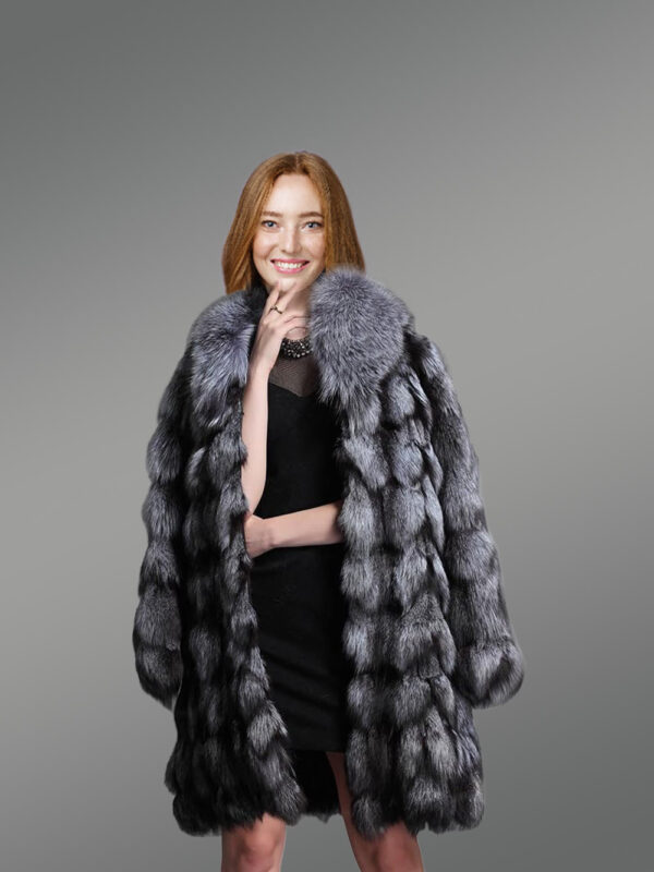 Turtleneck Fox Fur Coat to Look Majestic at All Times - Image 3