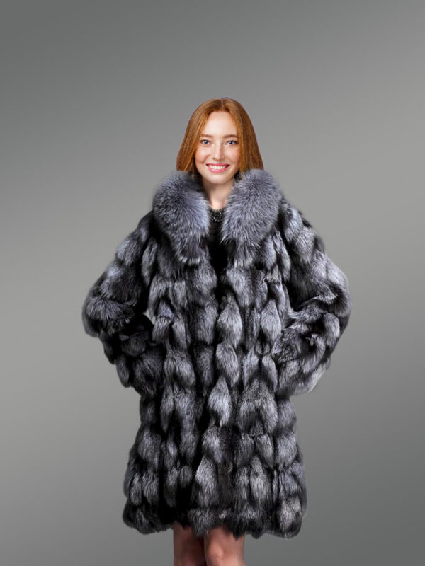 Turtleneck Fox Fur Coat to Look Majestic at All Times - Image 2