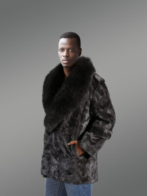 Oversized Blue Iris Mink