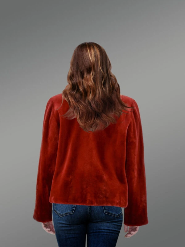 Mink Fur Biker Jacket for a Gorgeous Look - Image 2