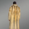 Men’s Golden Fox Fur Long Tuxedo Coat