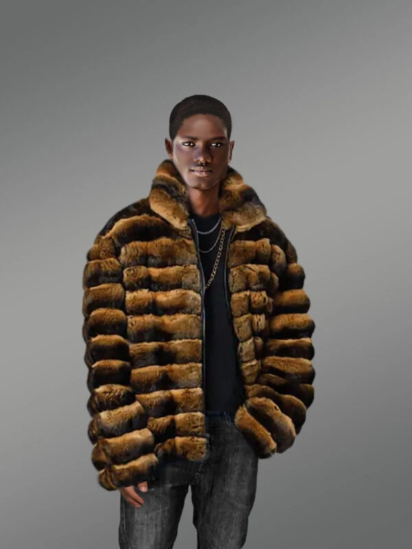 Mens Rex Rabbit Bomber Jacket