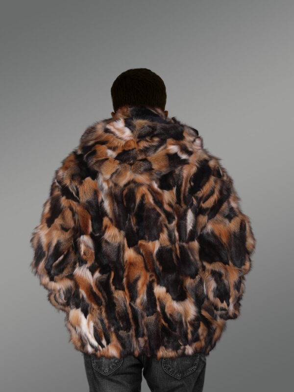 Multi color Fox Section Men’s Bomber Jacket - Image 3