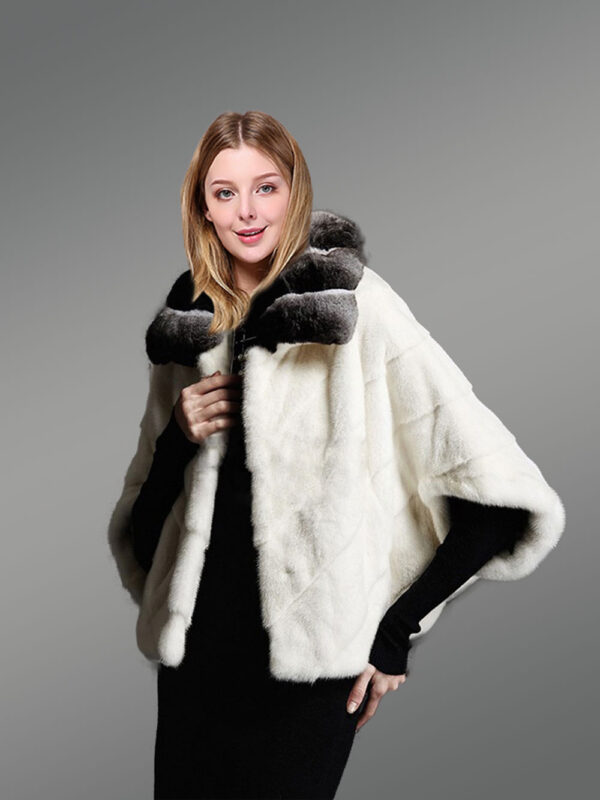 White Cropped Mink Fur Dressing Item For Ladies to Renew Fashion Trends - Image 2