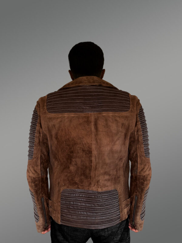 Brown Biker Jacket of Suede Leather – Luxurious Feel with Exquisite Looks - Image 6